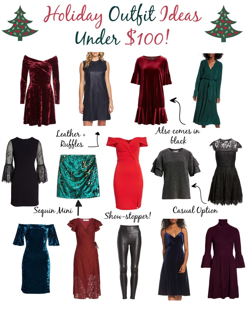 Holiday Party Outfit Ideas Under $100 - Simply Sweet Storeys
